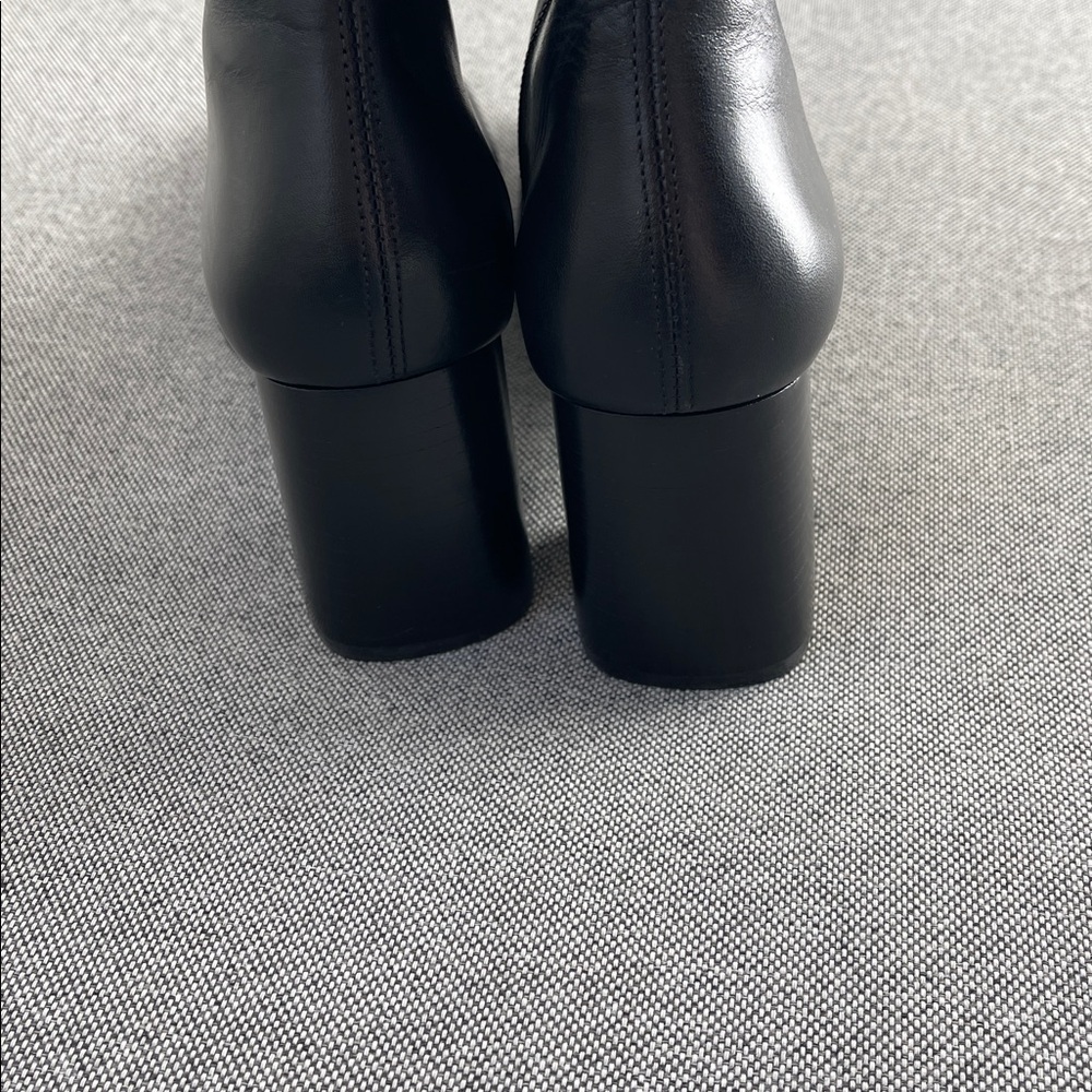 Reformation Nylah Knee High Boots Black Leather Size 8 - Picture 7 of 10